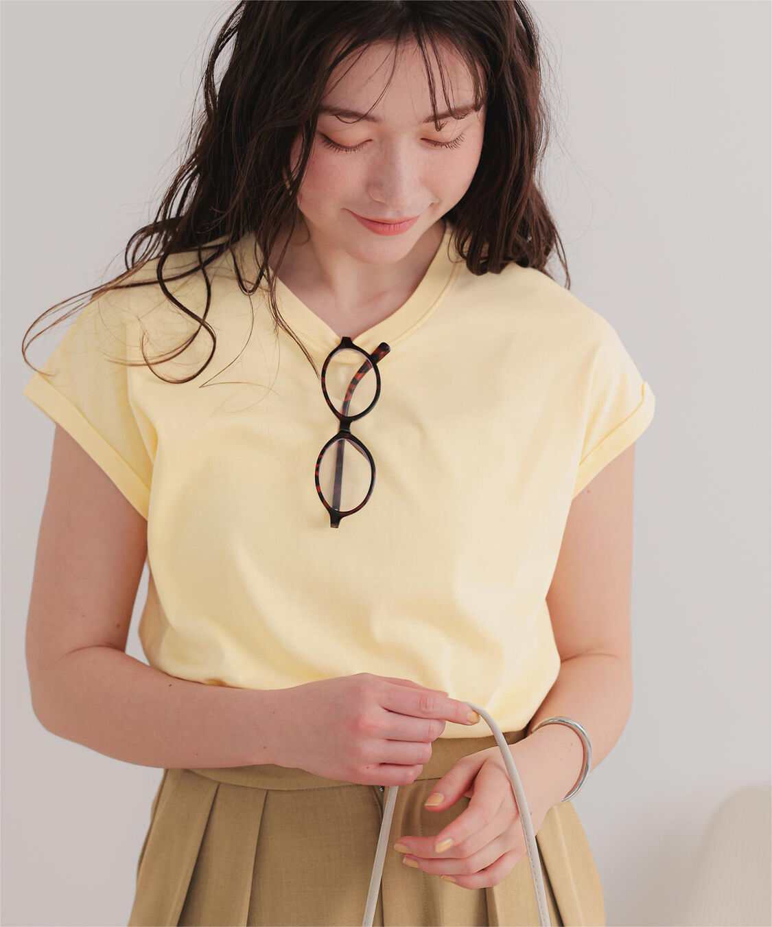 titivate「汗染み防止ダブルカフスTシャツ」|Tシャツ・カットソー|