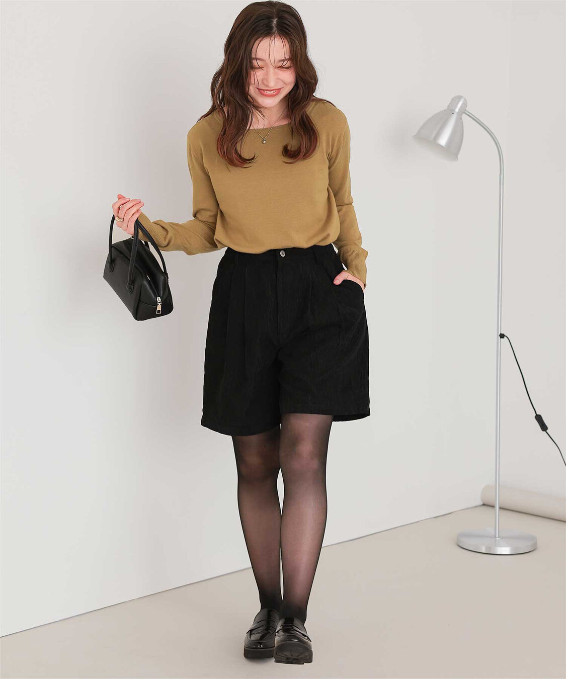 titivate「なめらか手触りカシミヤタッチボートネックニット」|ニット・セーター|