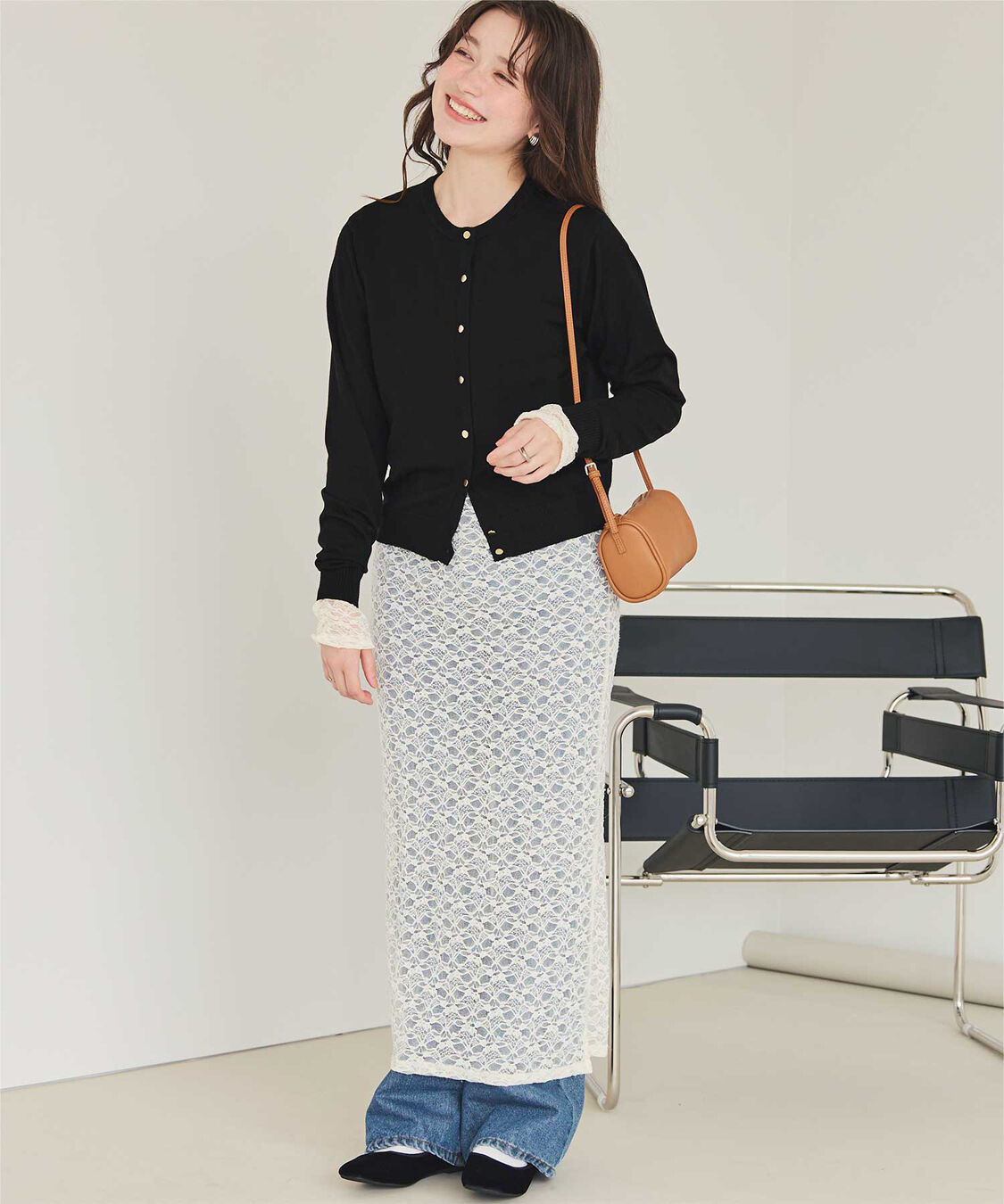 titivate「なめらか手触りカシミヤタッチニットカーディガン」|ニット・セーター|