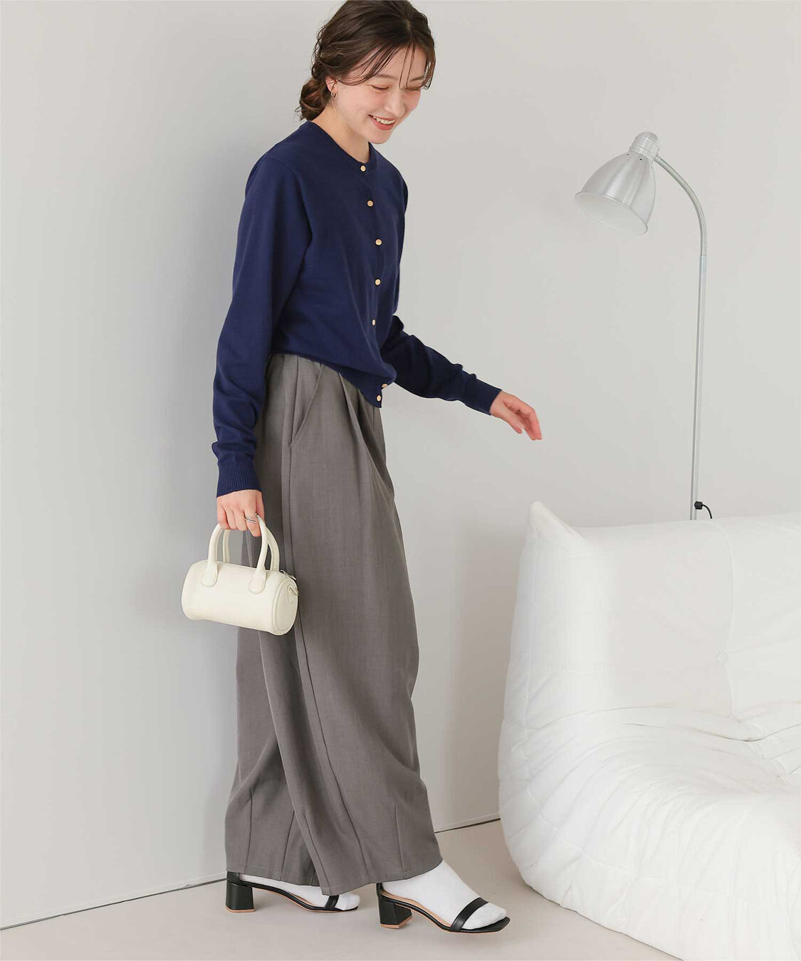 titivate「なめらか手触りカシミヤタッチニットカーディガン」|ニット・セーター|