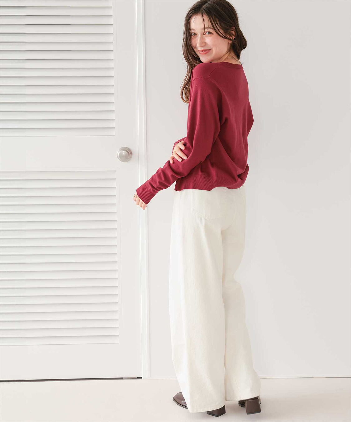 titivate「なめらか手触りカシミヤタッチニットカーディガン」|ニット・セーター|