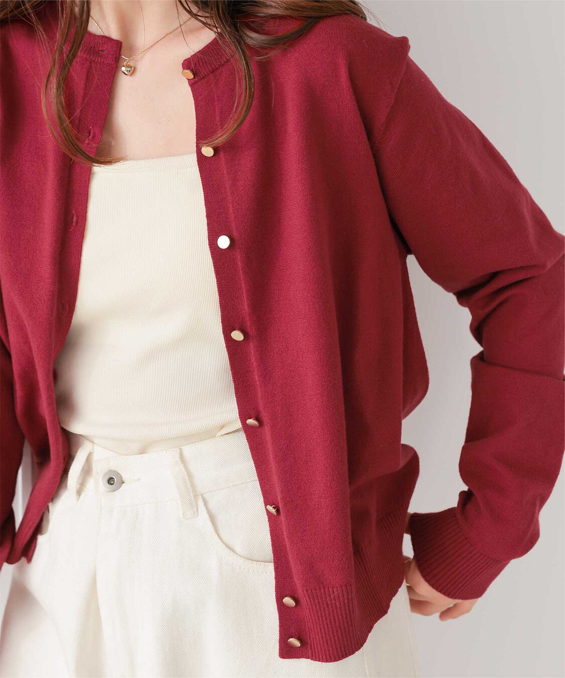 titivate「なめらか手触りカシミヤタッチニットカーディガン」|ニット・セーター|