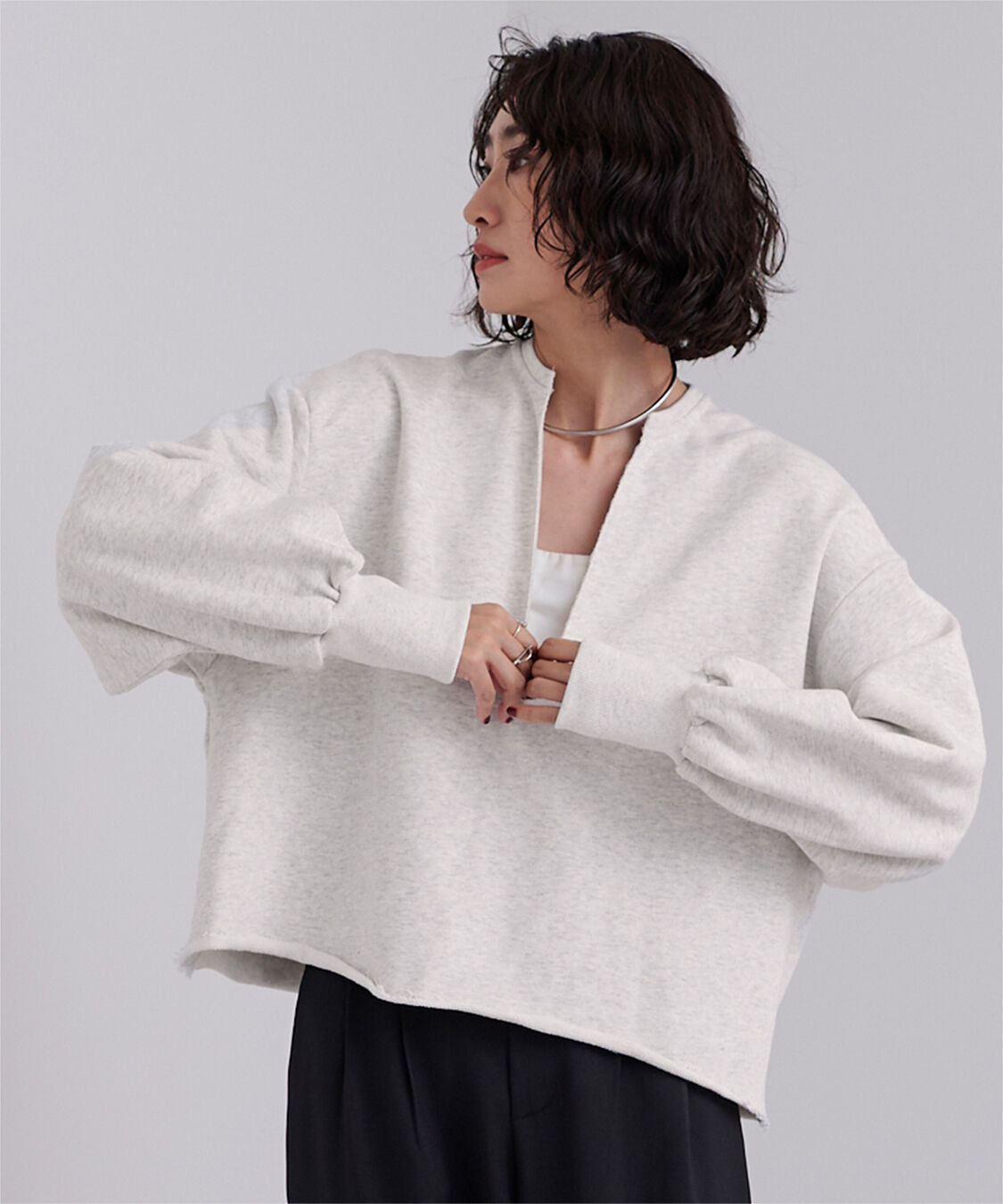 ur's「深Vネックスウェットプルオーバー」|スウェット・ジャージ|