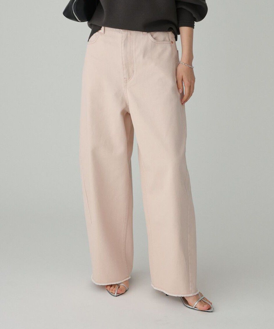 BABYLONE「バレルレッグデニムパンツ」|デニム|ﾍﾞﾋﾞｰﾋﾟﾝｸ