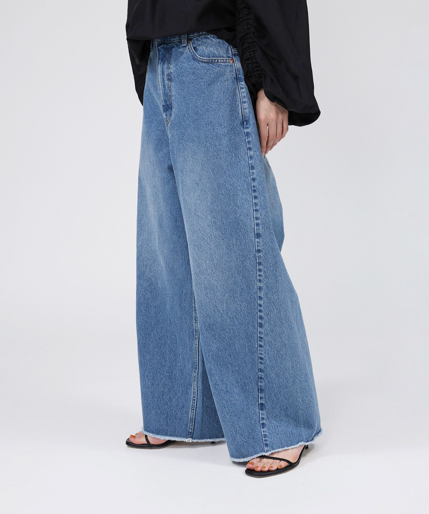 BABYLONE「バレルレッグデニムパンツ」|デニム|