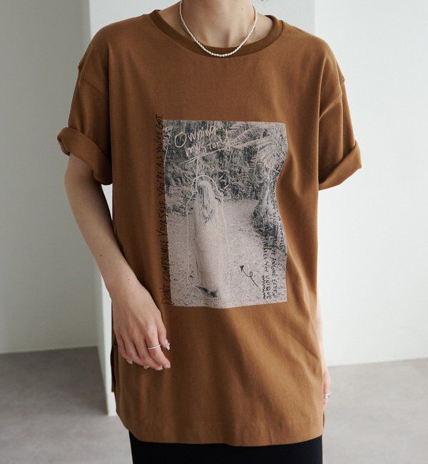  「【接触冷感+UVカット】フォトプリントTシャツ」|Tシャツ・カットソー|キャメル