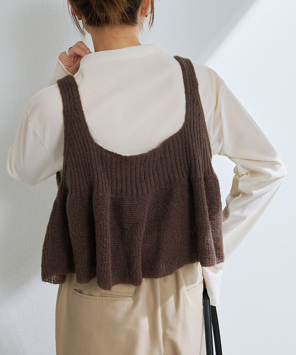  「【25AW新色展開/リバイバル】ニットフレアビスチェ」|ニット・セーター|