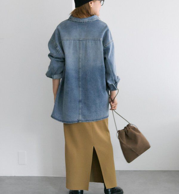  「【＠noricorico102企画】ヴィンテージライクデニムチュニックシャツ」|シャツ・ブラウス|