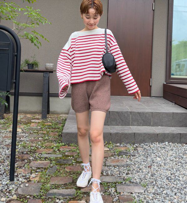  「【@kokiminitaコラボ】パネルボーダーワイドスリーブカットソー」|Tシャツ・カットソー|