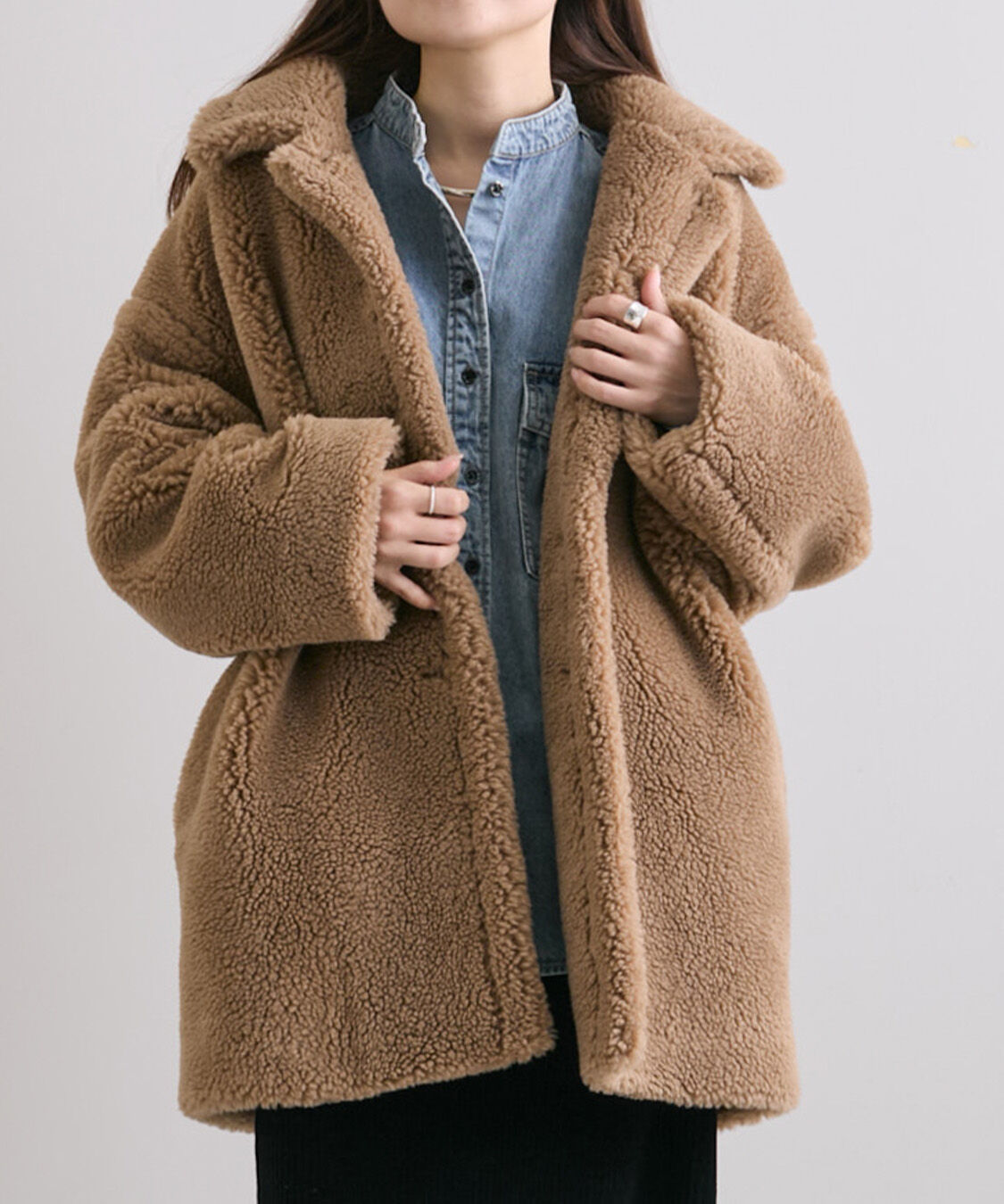  「【WEB限定/リバイバル】ステンカラーボアミドルコート」|その他|