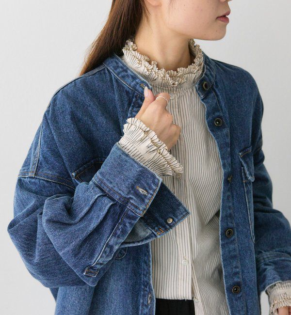  「襟袖プリーツブラウス」|シャツ・ブラウス|