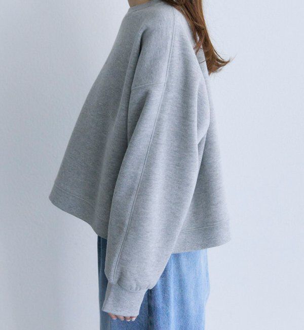  「シンプル裏起毛スウェットショートプルオーバー」|プルオーバー|