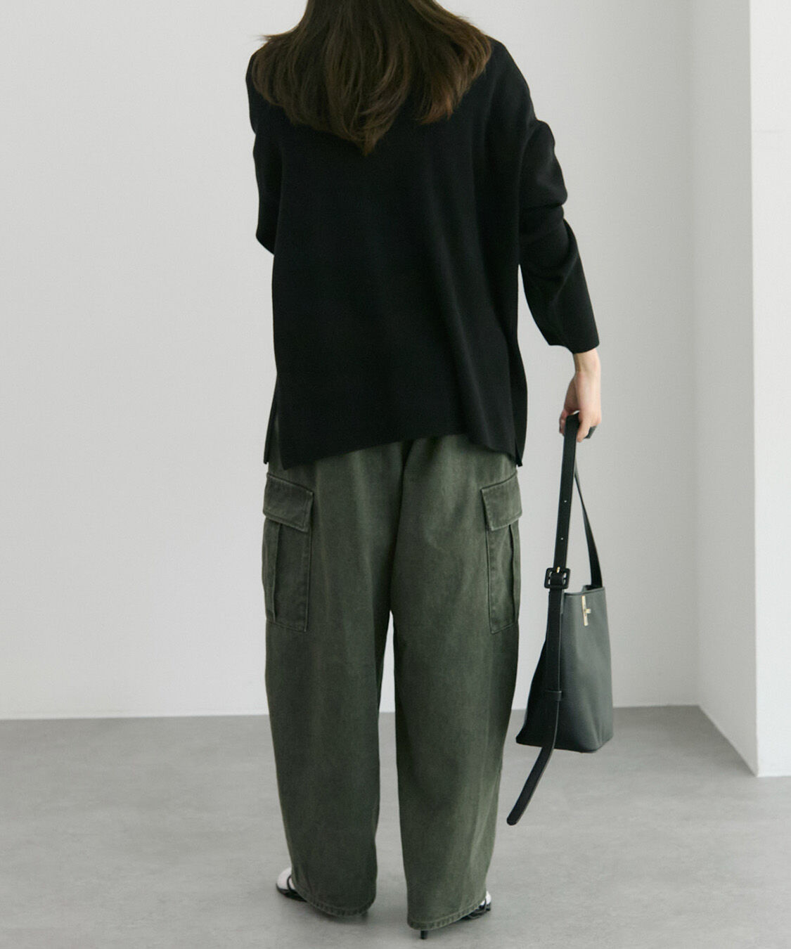  「ヴィンテージライクカーブシルエットカーゴパンツ」|カーゴ|