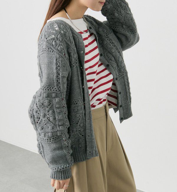  「ポップコーン編み2WAYニット」|ニット・セーター|