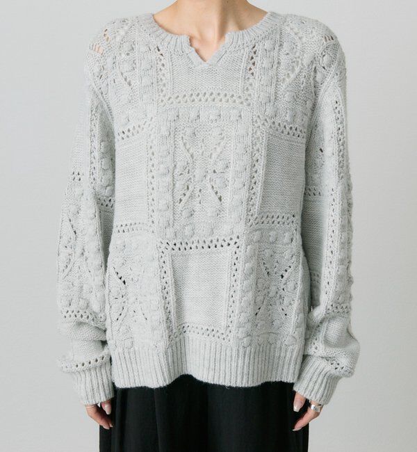  「ポップコーン編み2WAYニット」|ニット・セーター|
