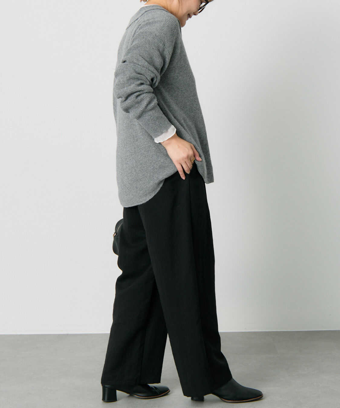  「ワッフルニットポロ」|キャミソール|