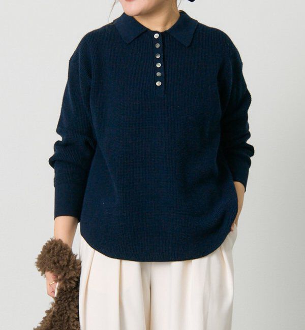  「ワッフルニットポロ」|キャミソール|