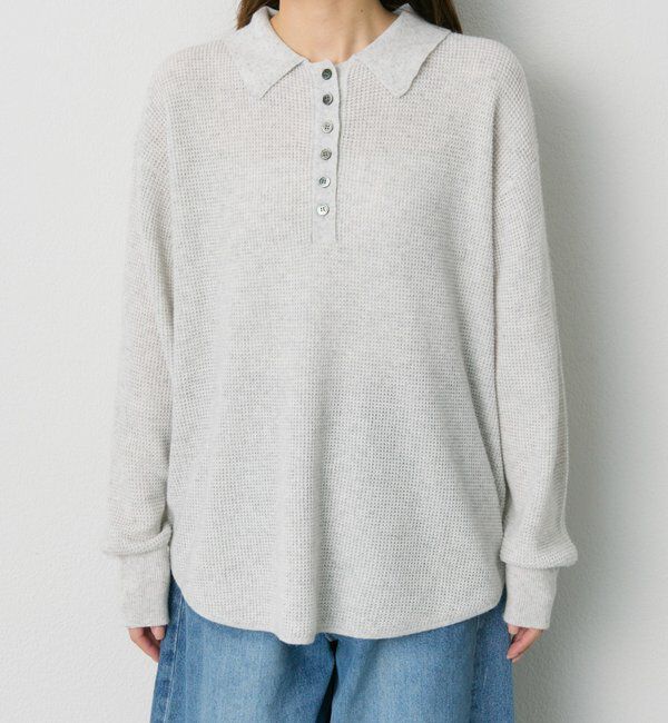  「ワッフルニットポロ」|キャミソール|