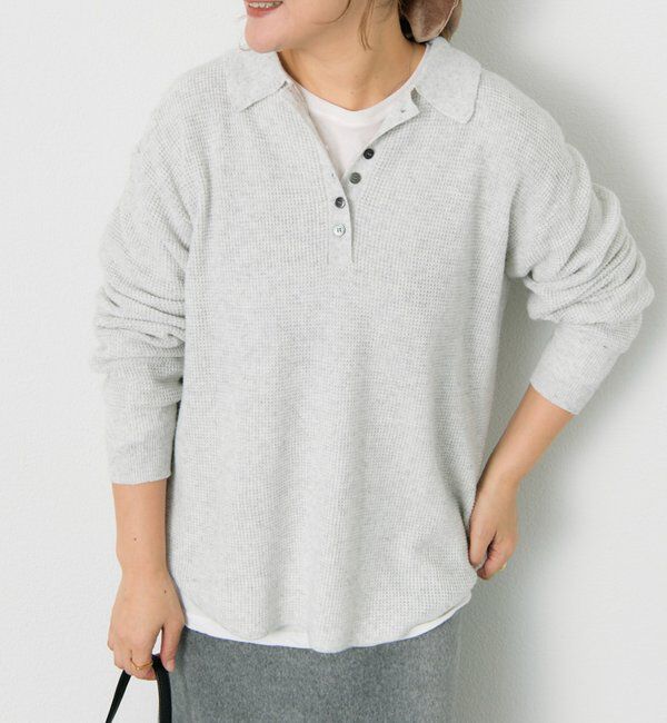  「ワッフルニットポロ」|キャミソール|