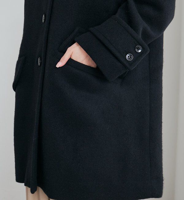  「【日本製】ビーバーウールステンカラーコート」|その他|