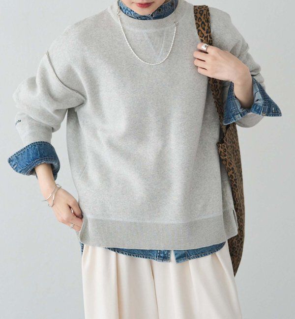  「スウェットライクダブルジャガードニット」|ニット・セーター|