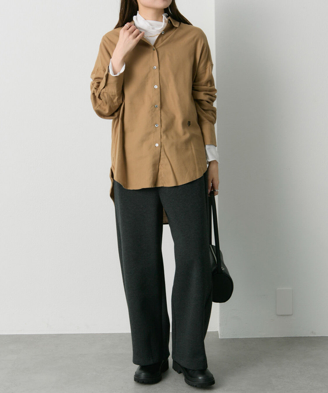  「起毛オーバーシャツブラウス」|シャツ・ブラウス|