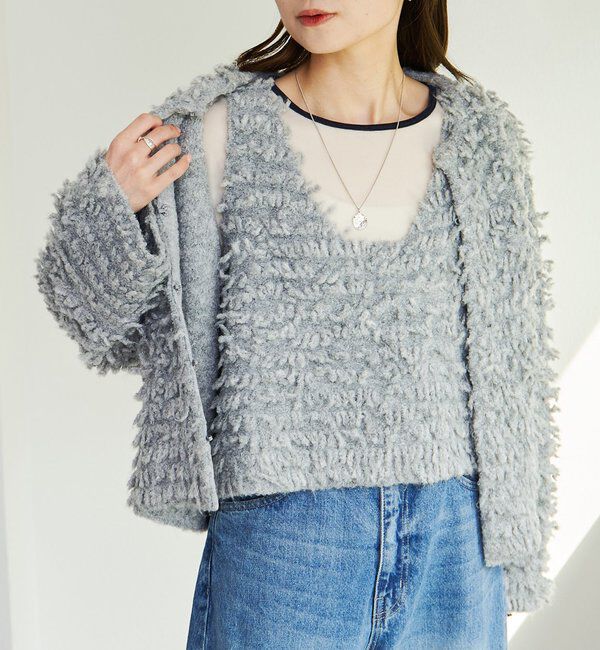  「ループフリンジニットビスチェ」|ニット・セーター|
