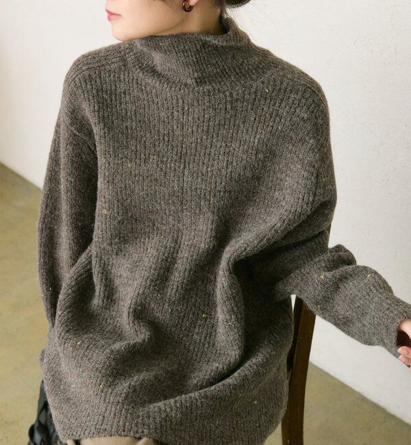  「ネップハイネックニットプルオーバー」|キャミソール|