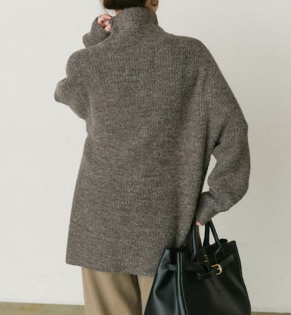  「ネップハイネックニットプルオーバー」|キャミソール|