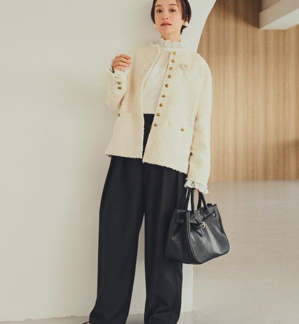  「【SMLサイズ展開/セットアップ対応】TRツータックスラックスパンツ」|その他|