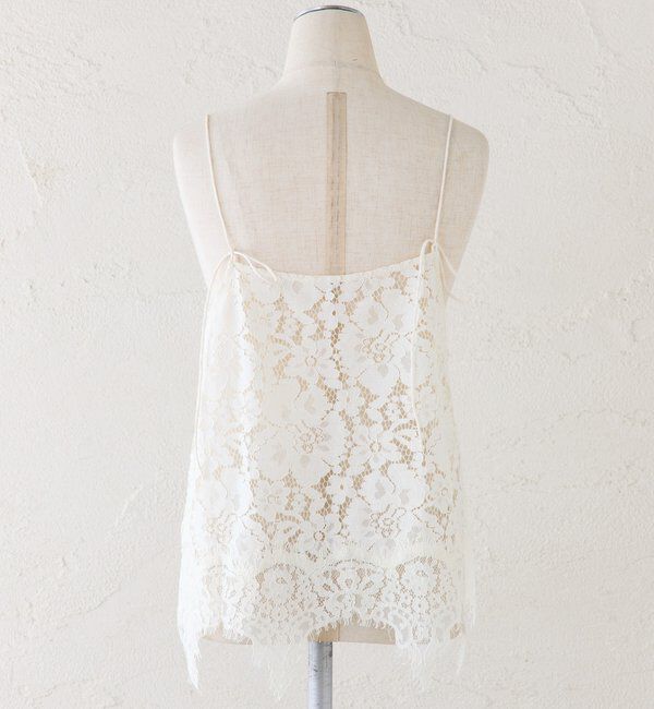  「フラワーモチーフレースキャミ」|キャミソール|