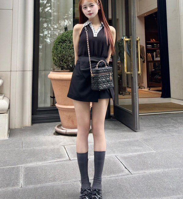  「チャーム付きキルティングバニティバッグ」|ショルダー・メッセンジャー|