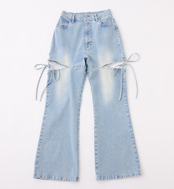  「サイドあき美脚ストレッチデニム」|その他|