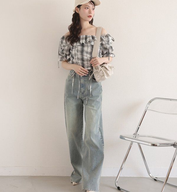  「【ペットボトルが入る！】ミラー付きドロストバック」|ショルダー・メッセンジャー|