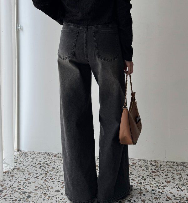  「〈S・Mサイズ展開〉ストレッチワイドデニム」|その他|