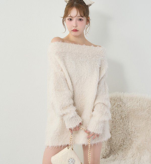  「メリーカールチュニックニット」|ニット・セーター|