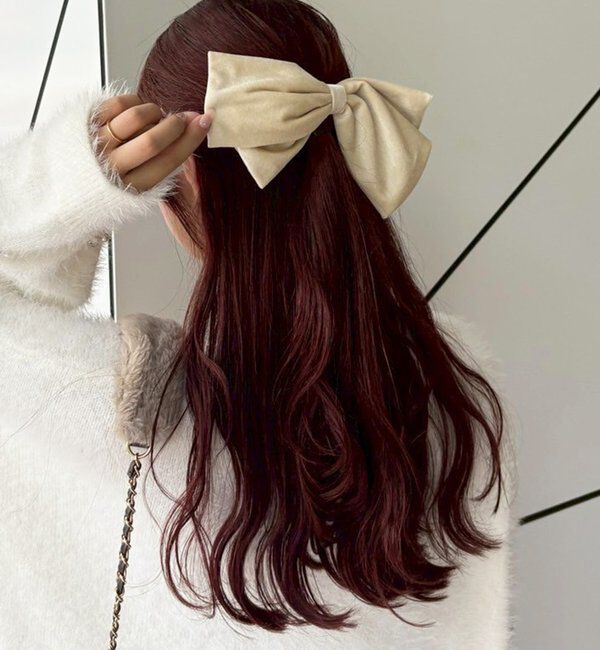  「【Latini】ベロアリボンクリップ」|その他|