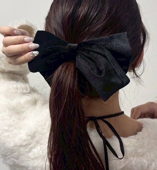  「【Latini】ベロアリボンクリップ」|その他|