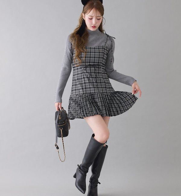  「【リボン取り外し可能】ポインテッドストレッチブーツ」|その他|