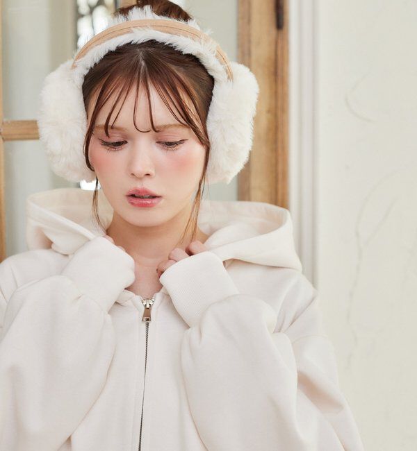  「ロゴ刺繍入り裏起毛ビッグパーカー」|プルオーバー|