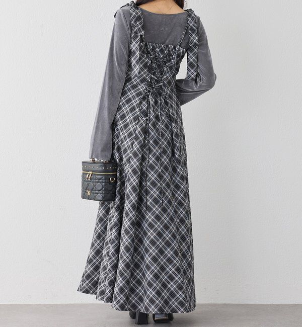  「【新色追加】着痩せ効果抜群/マイナス5キロ見えキャミワンピ」|ワンピース|