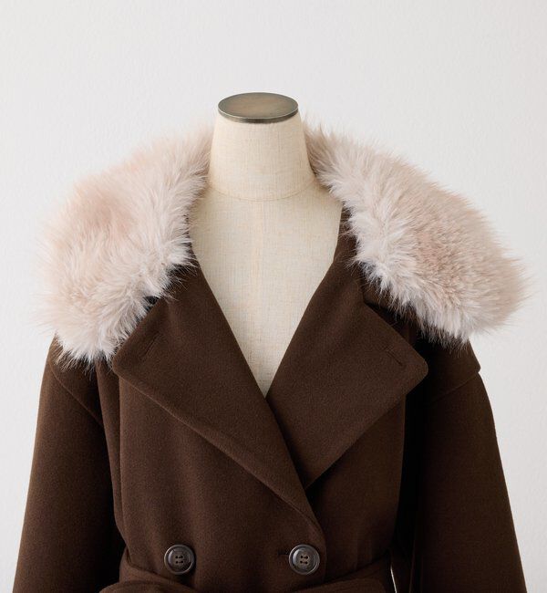  「3WAY衿袖ファーミドルコート」|その他|