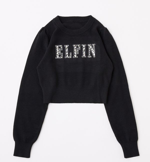  「キラキラビジューロゴニット」|ニット・セーター|