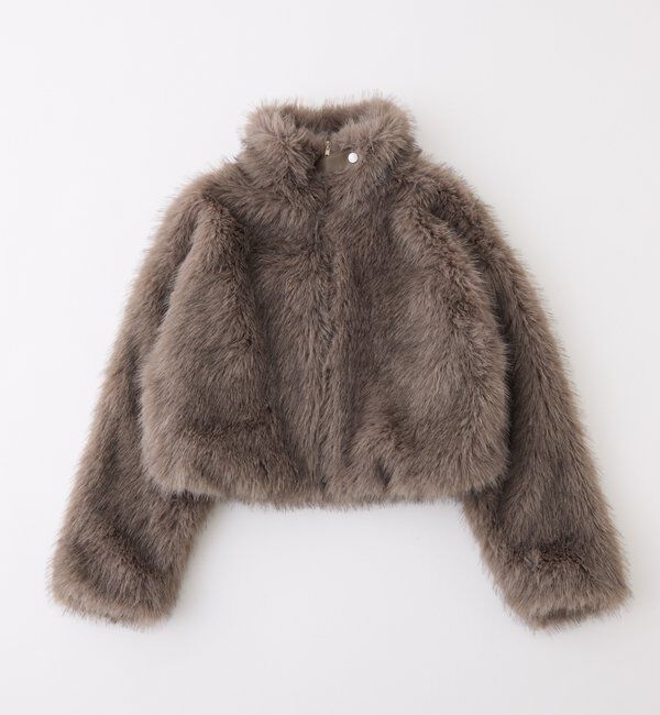  「フェイクファーショートブルゾン」|ダウンベスト・ベスト|