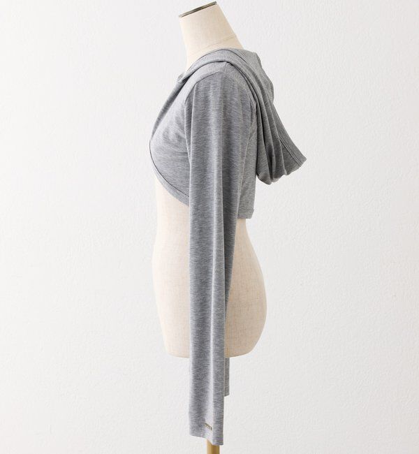  「ロゴプレート付きフーディーボレロ」|プルオーバー|