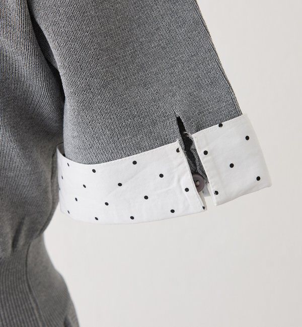  「シャツドッキング半袖ミニワンピース」|ワンピース|