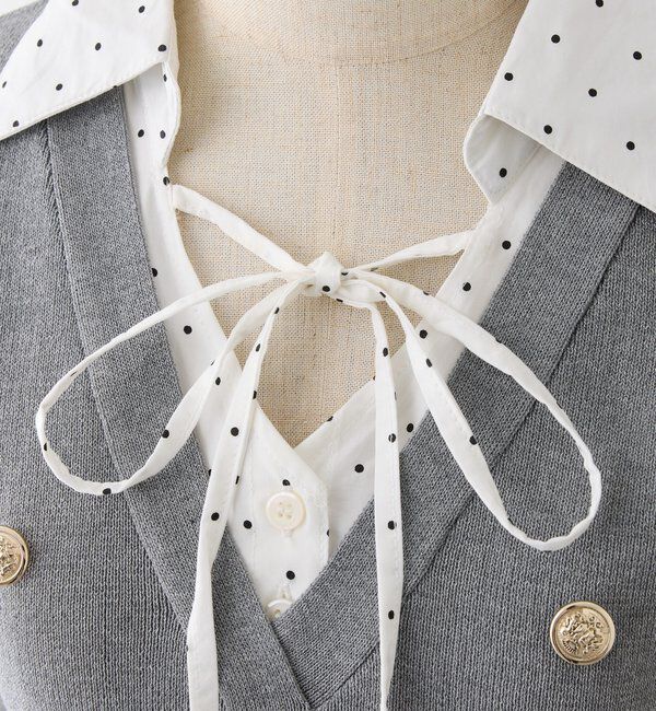  「シャツドッキング半袖ミニワンピース」|ワンピース|