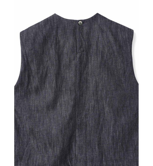 mizuiro ind「mizuiro ind デニムショートベスト」|ベスト・ジレ|