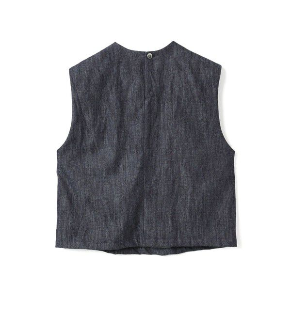 mizuiro ind「mizuiro ind デニムショートベスト」|ベスト・ジレ|