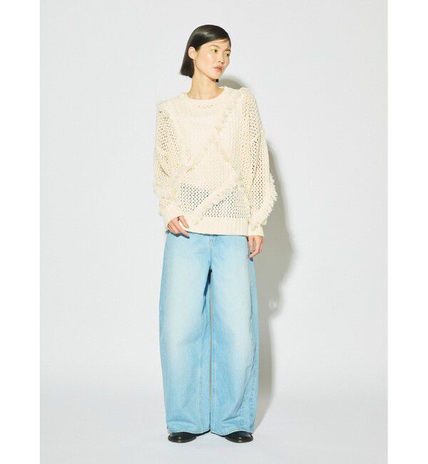 MIDIUMISOLID「MIDIUMISOLID for Ladies バレルレッグワイドデニム」|デニム|ヴィンテージ